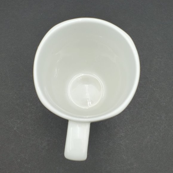 Corelle Splendor Mugs White Porcelain Mugs With Red Gray Swirls - Picture 7 of 8